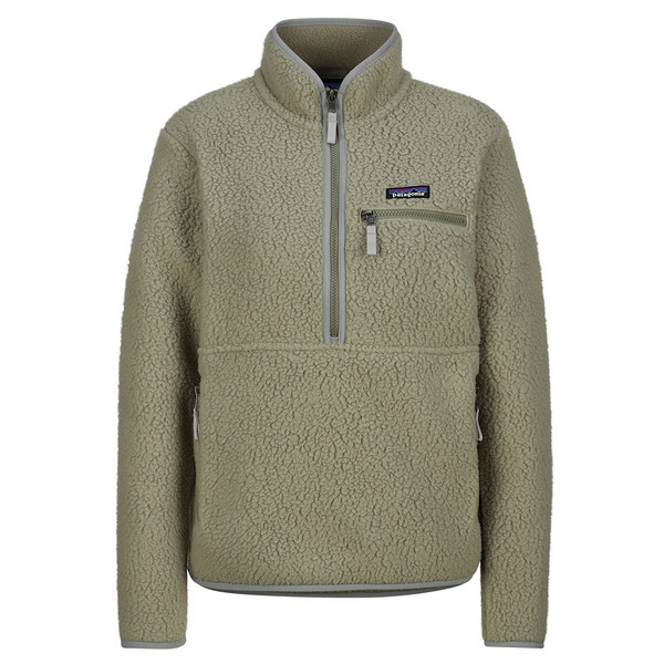 W'S RETRO PILE MARSUPIAL Damen - Fleecepullover-RIVER ROCK GREEN