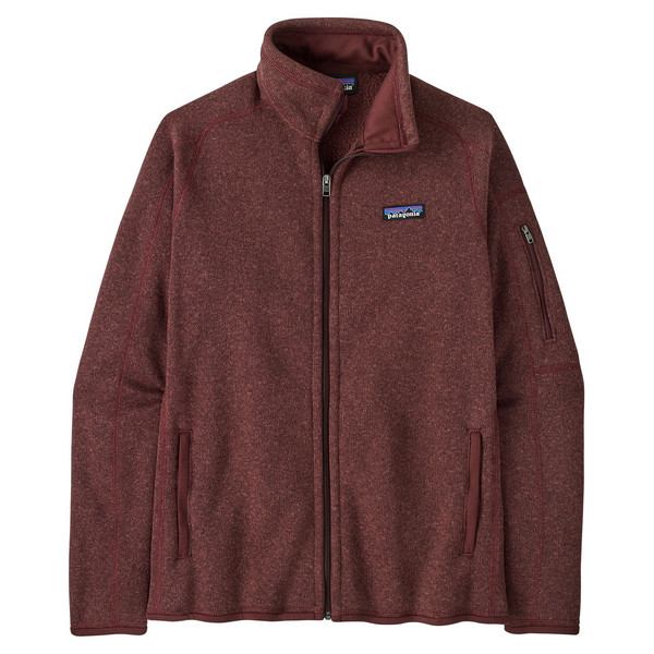 W'S BETTER SWEATER JACKET Damen - Fleecejacke-DARK RUBY
