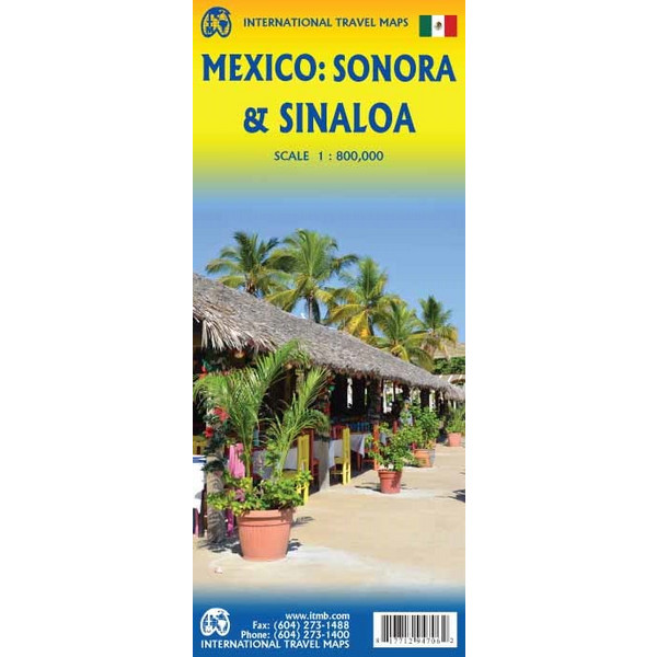 ITM MAP MEXICO: SONORA & SINALOA 1:800 000 - Karte Ansicht 1