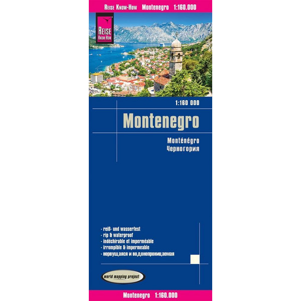 REISE KNOW-HOW LANDKARTE MONTENEGRO 1:160.000 - Straßenkarte Ansicht 1