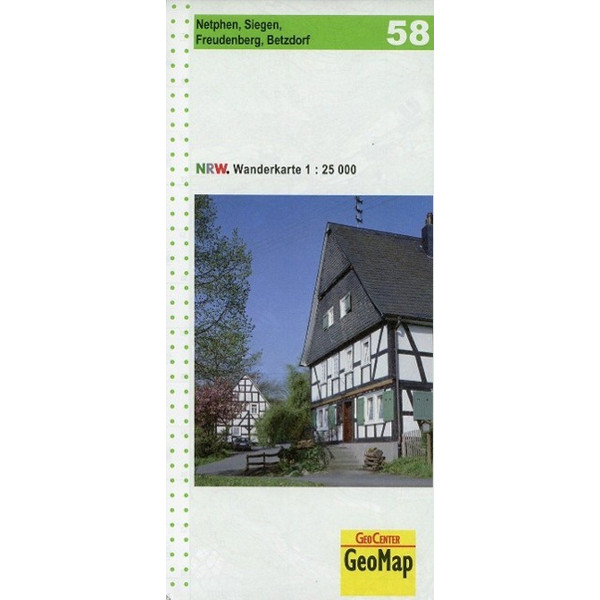 WANDERKARTE 58 NETPHEN, SIEGEN, FREUDENBERG - Wanderkarte Ansicht 1