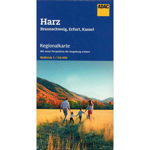 ADAC REGIONALKARTE BLATT 8 HARZ, BRAUNSCHWEIG, ERFURT, KASS - Straßenkarte