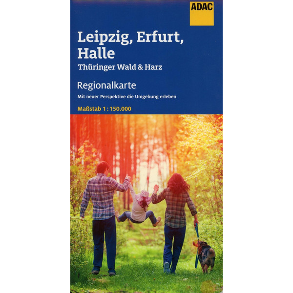 ADAC REGIONALKARTE BLATT 9 LEIPZIG, ERFURT, HALLE 1:150 000 - Straßenkarte