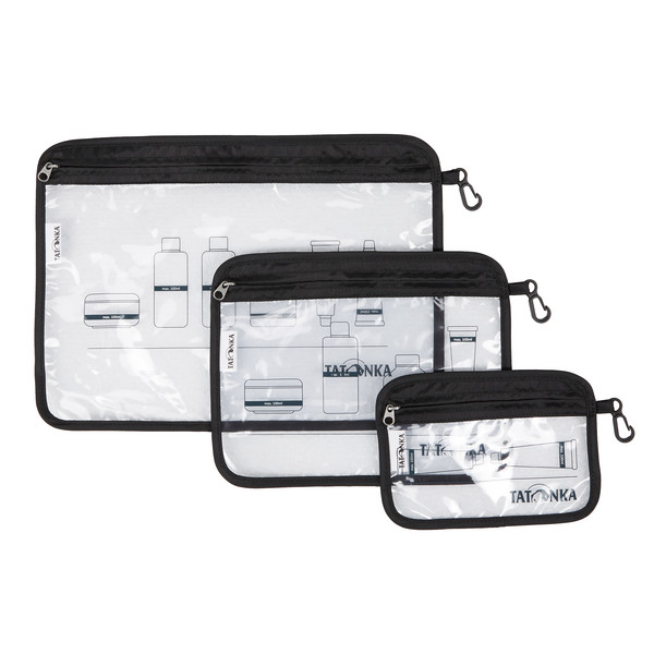 ZIP FLIGHT BAG SET - Kulturtasche-BLACK