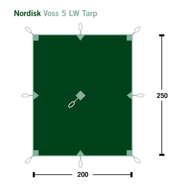 Nordisk VOSS 5 LW TARP - Tarp Ansicht 2