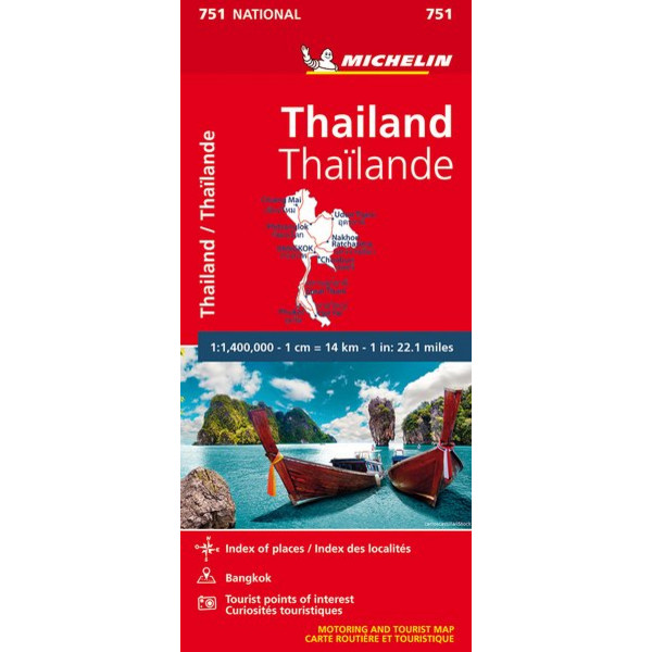 MICHELIN THAILAND - Straßenkarte Ansicht 1