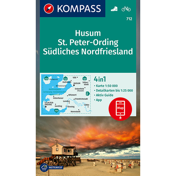 KOKA 712 HUSUM, ST. PETER-ORDING - Wanderkarte