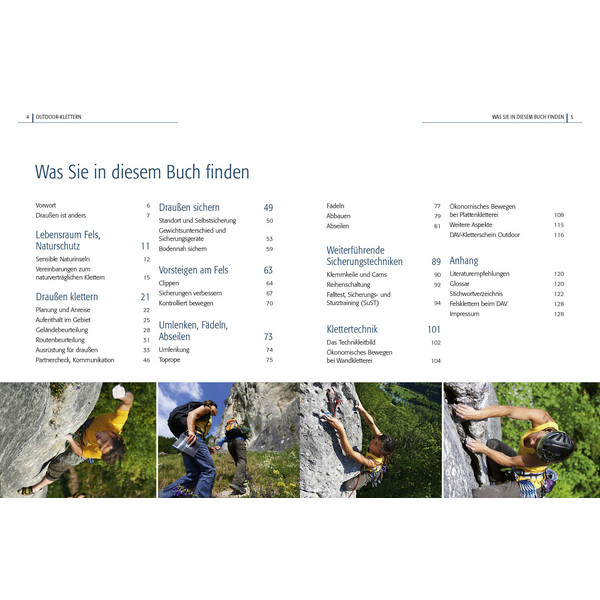 OUTDOOR-KLETTERN - DAS OFFIZIELLE LEHRBUCH DAV-KLETTERSCHEIN - Sportratgeber Ansicht 2