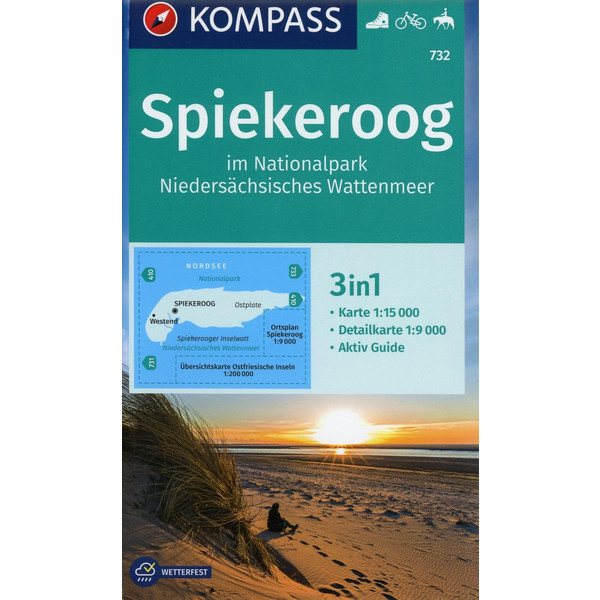KOKA 732 SPIEKEROOG IM NP NIEDERSÄCHSISCHES WATTENMEER - Wanderkarte Ansicht 1