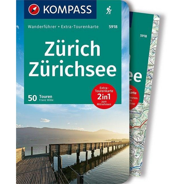 KOMPASS WANDERFÜHRER ZÜRICH, ZÜRICHSEE - Wanderführer Ansicht 1