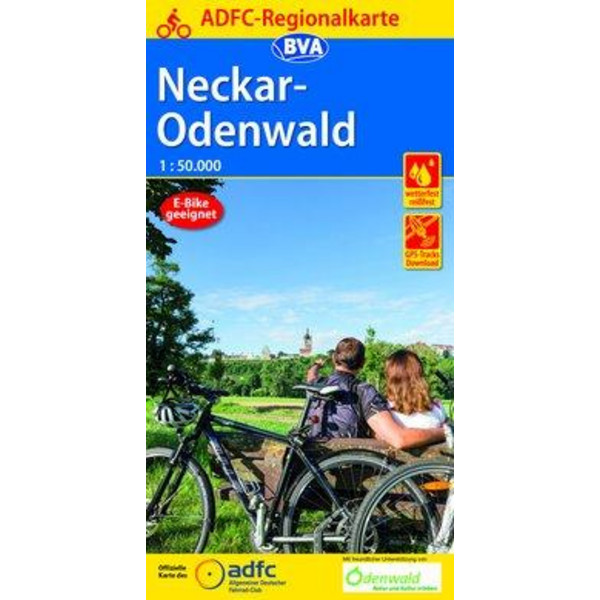 ADFC-REGIONALKARTE NECKAR-ODENWALD, 1:50.000 - Fahrradkarte Ansicht 1