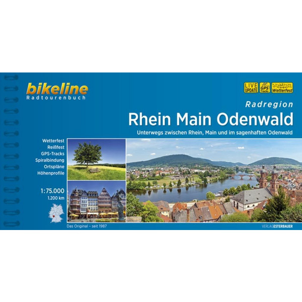 RHEIN MAIN ODENWALD 1 : 75 000 - Radwanderführer Ansicht 1