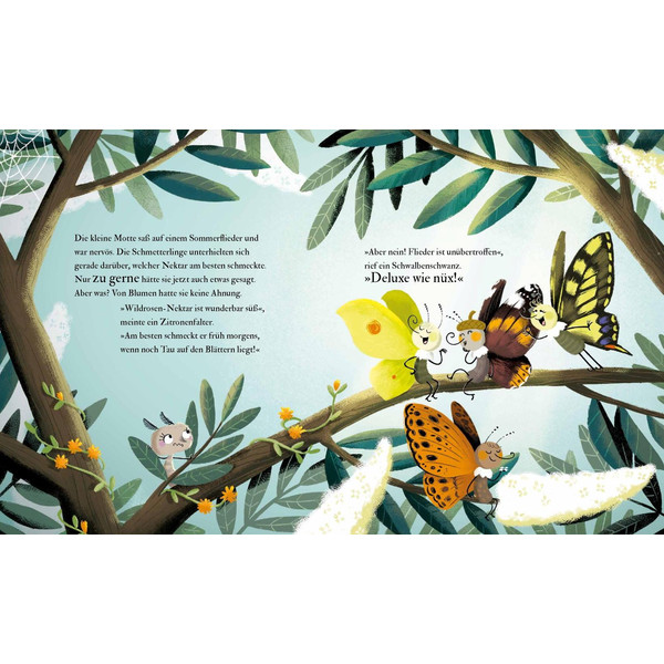 DIE KLEINE MOTTE, DIE DAVON TRÄUMTE, ANDERS ZU SEIN - Kinderbuch Ansicht 2