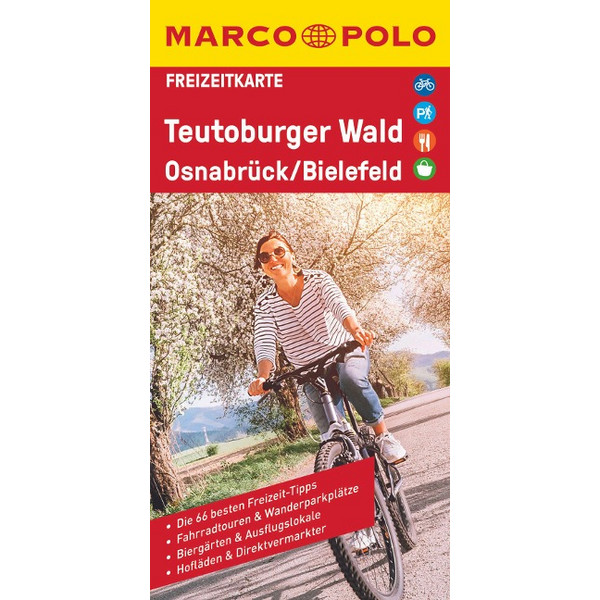 MARCO POLO FREIZEITKARTE TEUTOBURGER WALD, OSNABRÜCK, BIELEF - Straßenkarte Ansicht 2