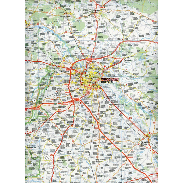 HÖFER POLEN PL006 MITTELSCHLESIEN - Straßenkarte Ansicht 3