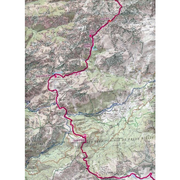 TRAVERSÉE DE LA CORSE GR20 1:50 000 - Wanderkarte Ansicht 2