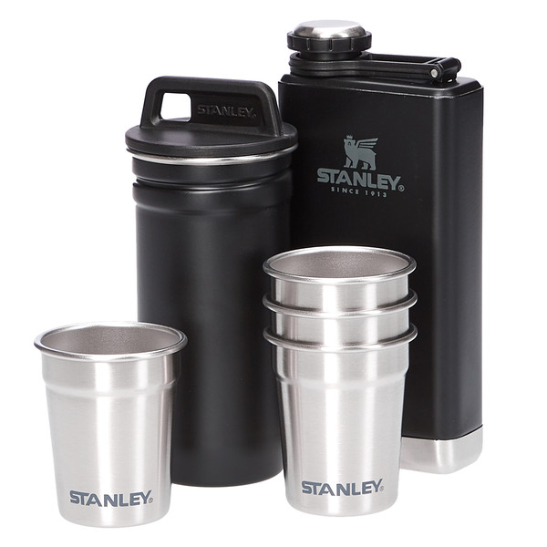 THE PRE-PARTY SHOT GLASS + FLASK SET - Flachmann