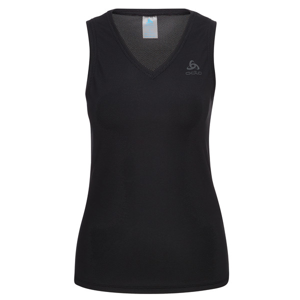 ACTIVE F-DRY LIGHT BL TOP V-NECK SINGLET Damen - Funktionsunterwäsche-BLACK