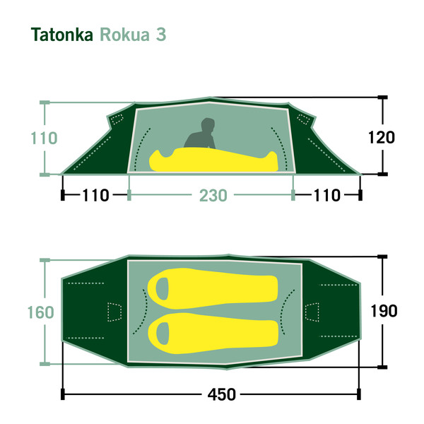 Tatonka ROKUA 3 - Tunnelzelt Ansicht 2