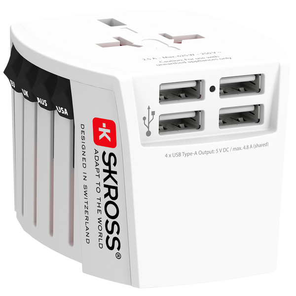 Skross MUV USB (4XA) - Reisestecker
