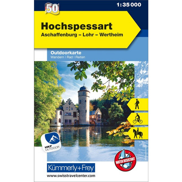 HOCHSPESSART, ASCHAFFENBURG, LOHR, WERTHEIM 1 : 35 000 - Wanderkarte Ansicht 1
