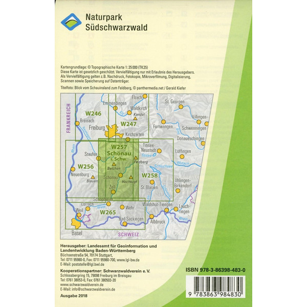 SCHÖNAU IM SCHWARZWALD 1:25 000 Ansicht 2