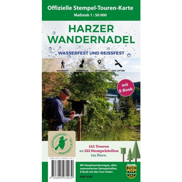 HARZER WANDERNADEL 1 : 50 000 - Wanderkarte Ansicht 1
