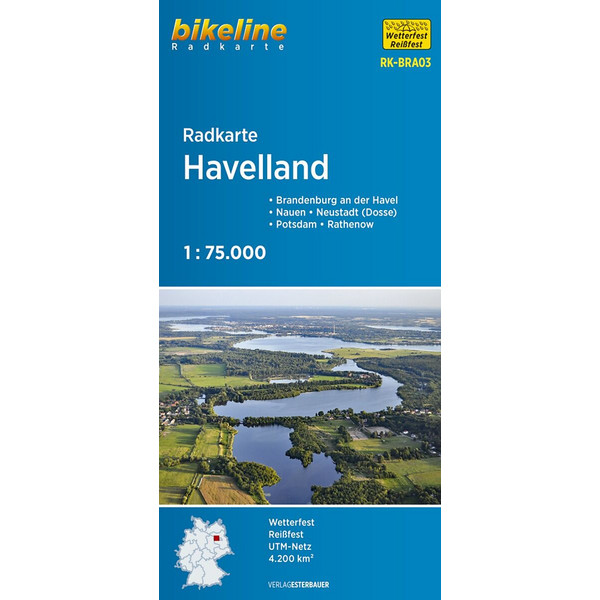 RADKARTE HAVELLAND 1:75.000 (RK-BRA03) - Fahrradkarte Ansicht 1