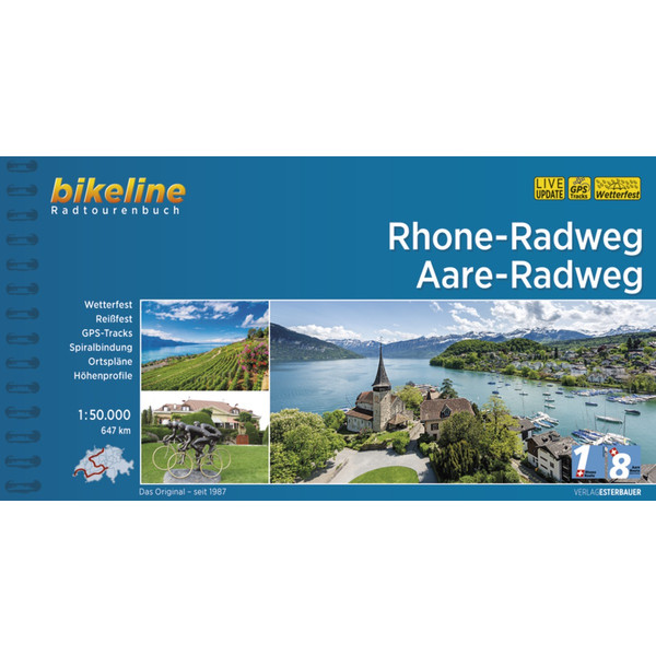RHONE-RADWEG . AARE-RADWEG - Radwanderführer Ansicht 1