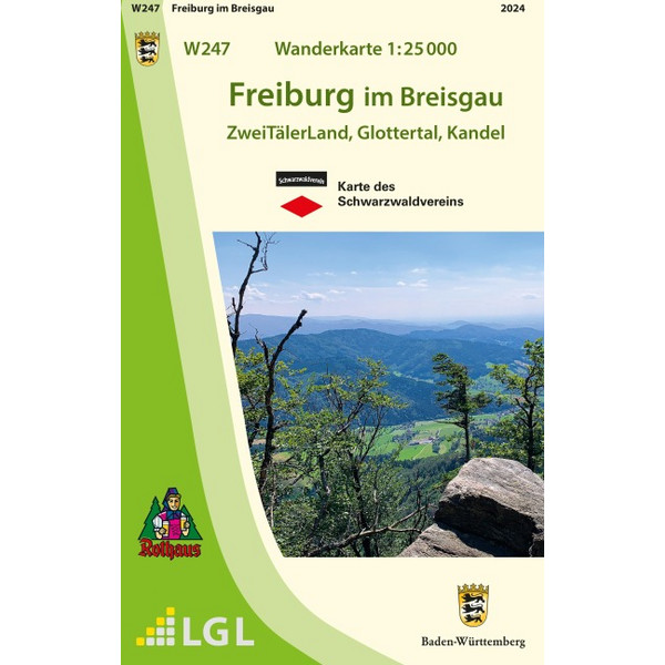 WANDERKARTE 1:25 000 FREIBURG IM BREISGAU Ansicht 1