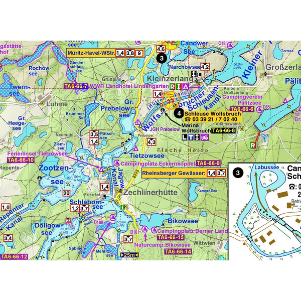 TOURENATLAS TA6 WASSERWANDERN 06 MECKLENBURG-VORPOMMERN - Gewässerführer Ansicht 3