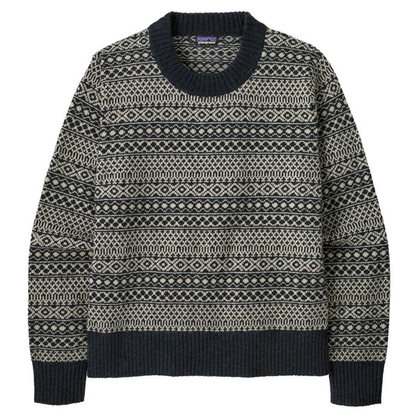 W'S RECYCLED WOOL-BLEND CREWNECK SWEATER Damen - Wollpullover-FIRESIDE: SUNKEN BLUE