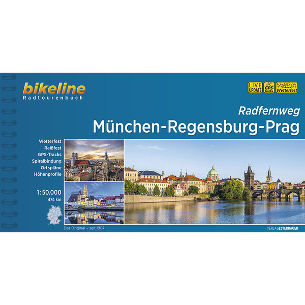 MÜNCHEN-REGENSBURG-PRAG - Radwanderführer Ansicht 1