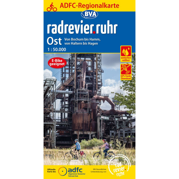 ADFC-REGIONALKARTE RADREVIER.RUHR OST, 1:50.000 - Fahrradkarte Ansicht 1