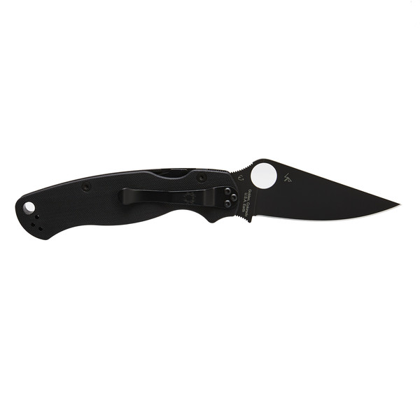 Spyderco PARA-MILITARY 2 BLACK G10 PLAIN - Klappmesser Ansicht 2
