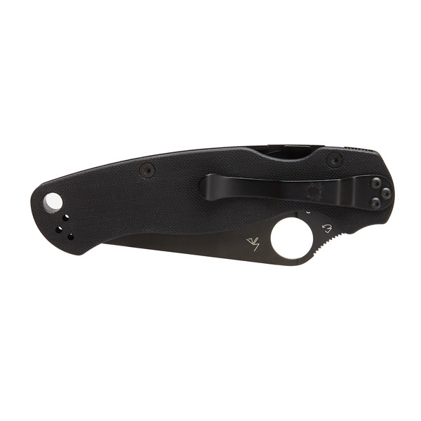 Spyderco PARA-MILITARY 2 BLACK G10 PLAIN - Klappmesser Ansicht 3