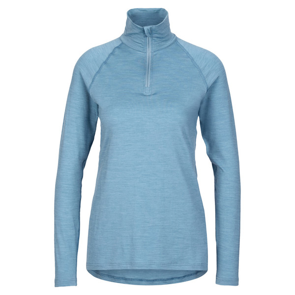 OJOBI HALFZIP LONGSLEEVE Damen - Funktionsshirt-BLUE SHADOW