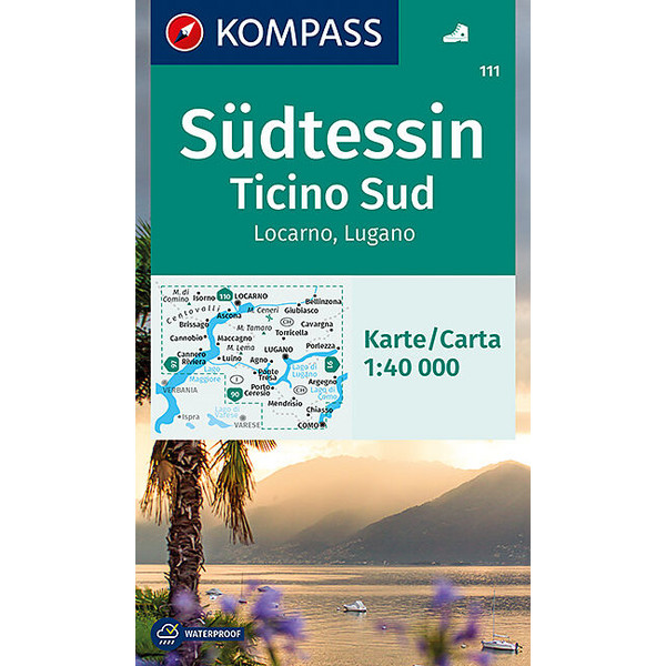 KOMPASS WANDERKARTE SÜDTESSIN - LUGANO Ansicht 1