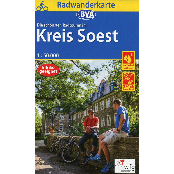 RADWANDERKARTE BVA DIE SCHÖNSTEN RADTOUREN IM KREIS SOEST - Fahrradkarte Ansicht 1