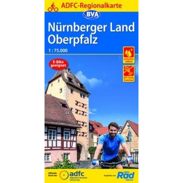 ADFC REGIONALKARTE NÜRNBERGER LAND/ OBERPFALZ, 1:75.000 - Fahrradkarte Ansicht 1
