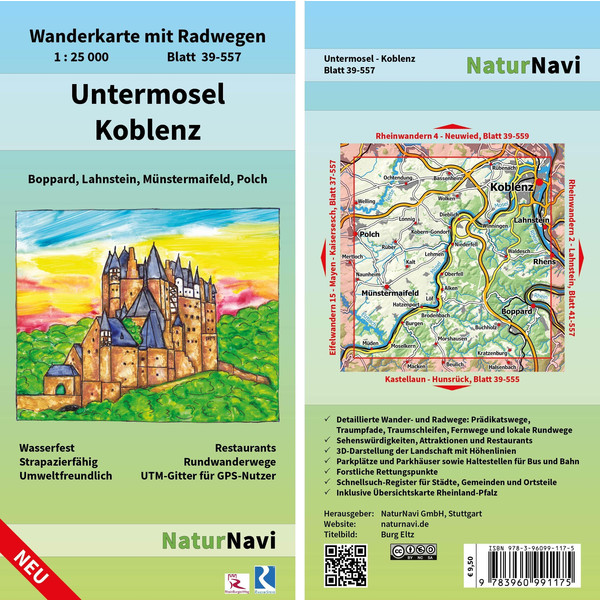UNTERMOSEL - KOBLENZ 1: 25 000 - Wanderkarte