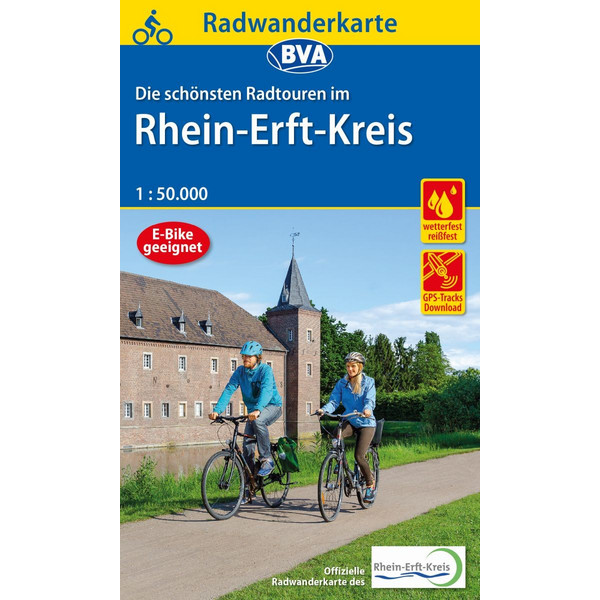 KARTE DIE SCHÖNSTEN RADTOUREN IM RHEIN-ERFT-KREIS - Fahrradkarte Ansicht 1
