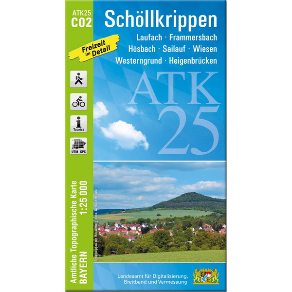 SCHÖLLKRIPPEN 1:25 000 - Wanderkarte Ansicht 1