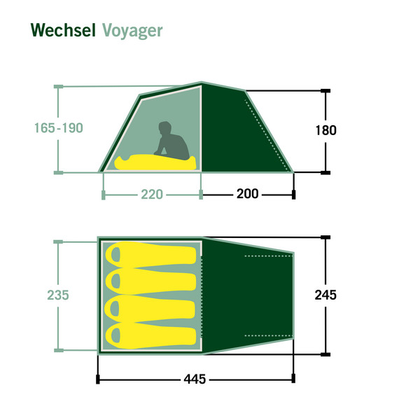 Wechsel VOYAGER - Familienzelt Ansicht 2