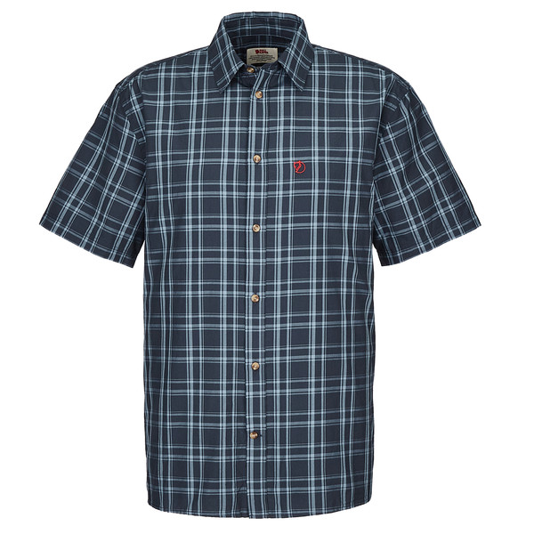 ÖVIK LITE SHIRT SS M Herren - Outdoor Hemd-DARK NAVY-DAWN BLUE