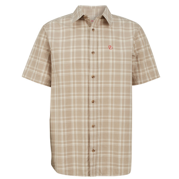 ÖVIK LITE SHIRT SS M Herren - Outdoor Hemd-FOSSIL-CHALK ROSE