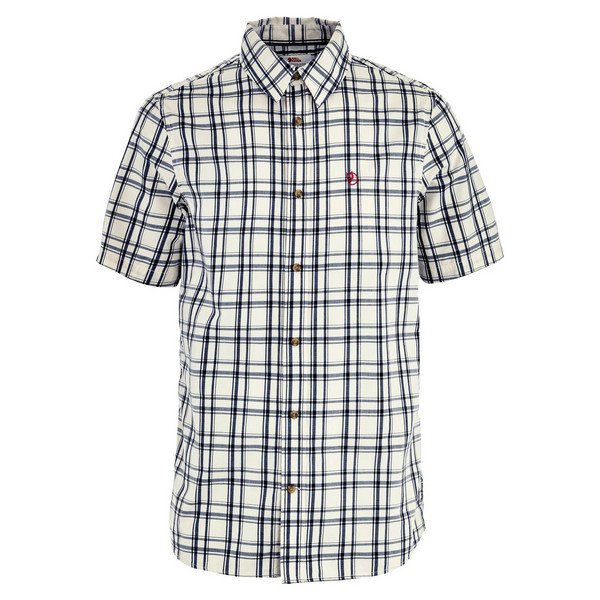 ÖVIK LITE SHIRT SS M Herren - Outdoor Hemd-CHALK WHITE-DARK NAVY
