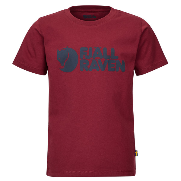 KIDS FJÄLLRÄVEN LOGO T-SHIRT Kinder - T-Shirt-POMEGRANATE RED