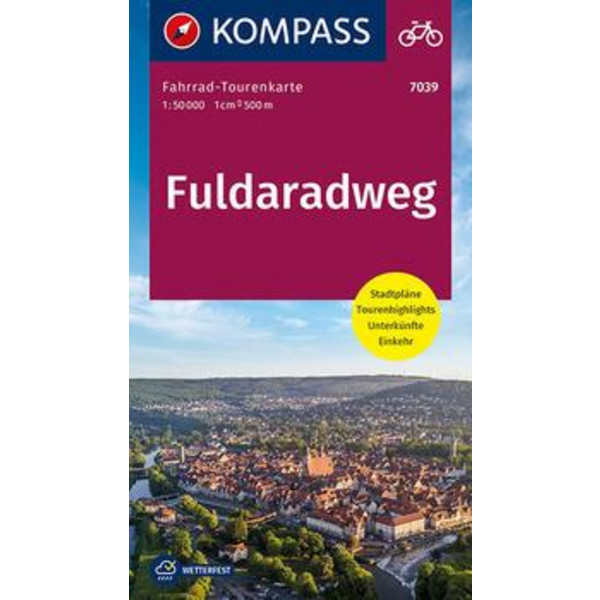 FAHRRAD-TOURENKARTE FULDARADWEG 1:50 000 - Fahrradkarte Ansicht 1