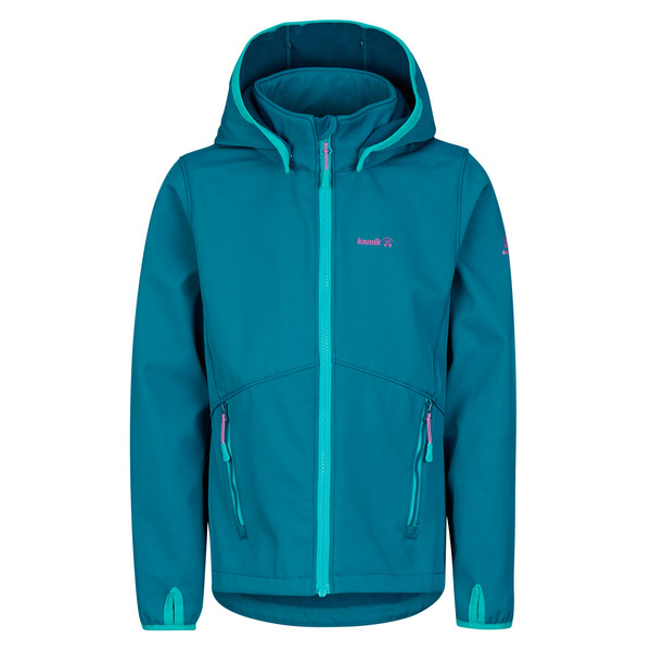FAYE Kinder - Softshelljacke-OCEAN-AQUA